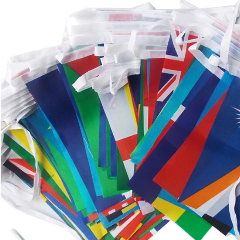 Individuell gestaltbare Hängefahnen aus Satin und Polyester für Sportveranstaltungen und Festivals. Einfache Einrichtung mit Digitaldruck, inklusive Seil und Clips._voghion.com