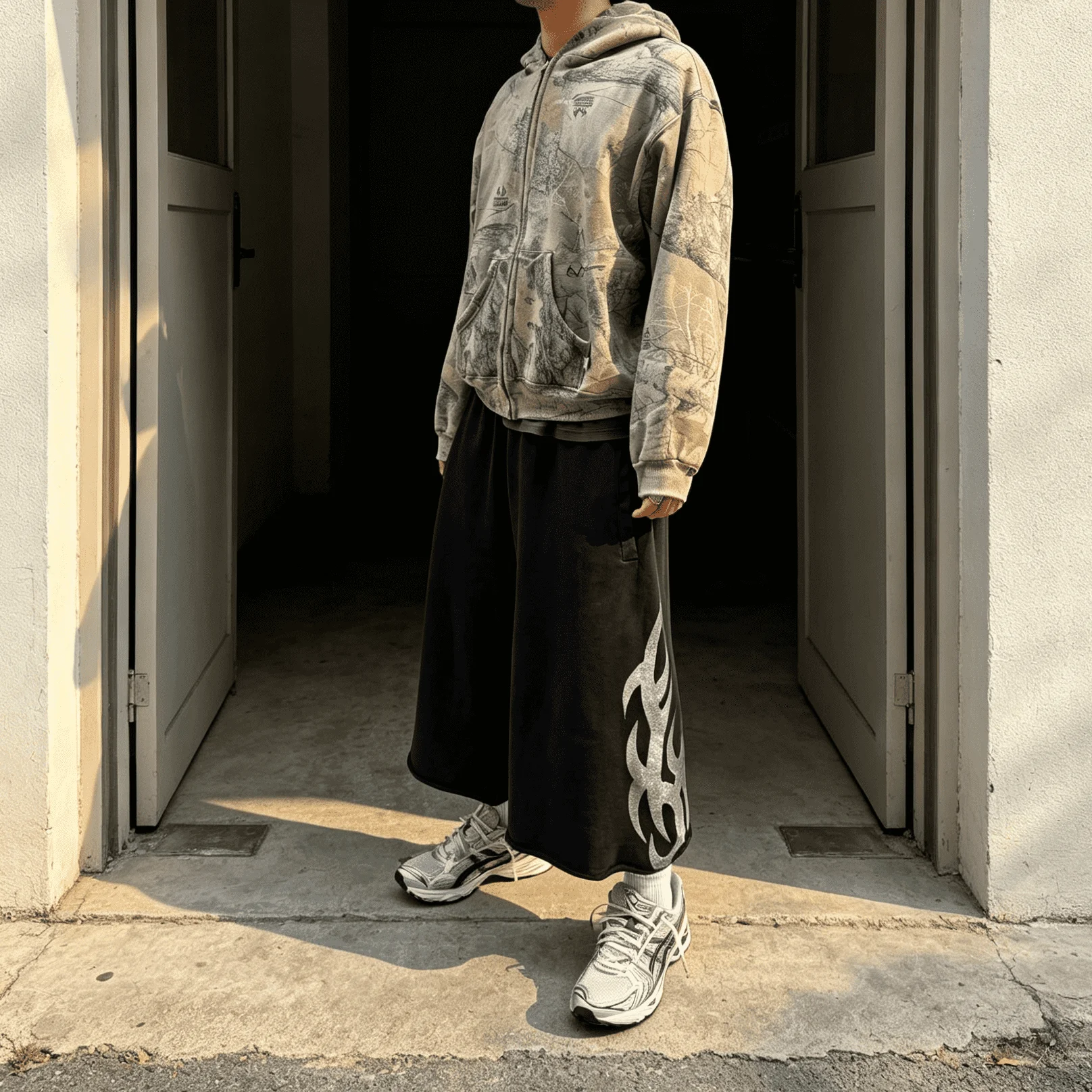 Wholesale Cotton Fleece French Terry Men Long Shorts Custom Print Embroidery Men Sweat Shorts Jersey Vintage Wash Long Shorts gallery 2