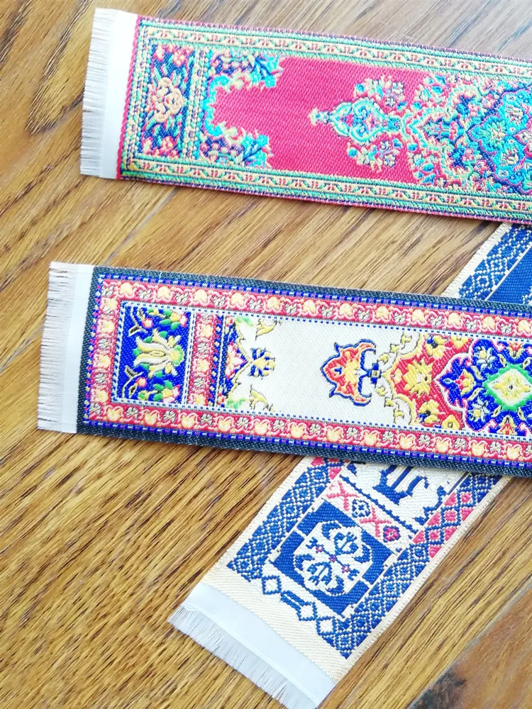 Good Cheap Customs Bookmark,Oriental Woven Carpet Bookmarks, Woven Persian Rug Bookmarks