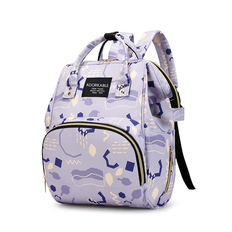 Oxford Nylon Backpack with Warm Milk Storage Bag Casual  display picture 3