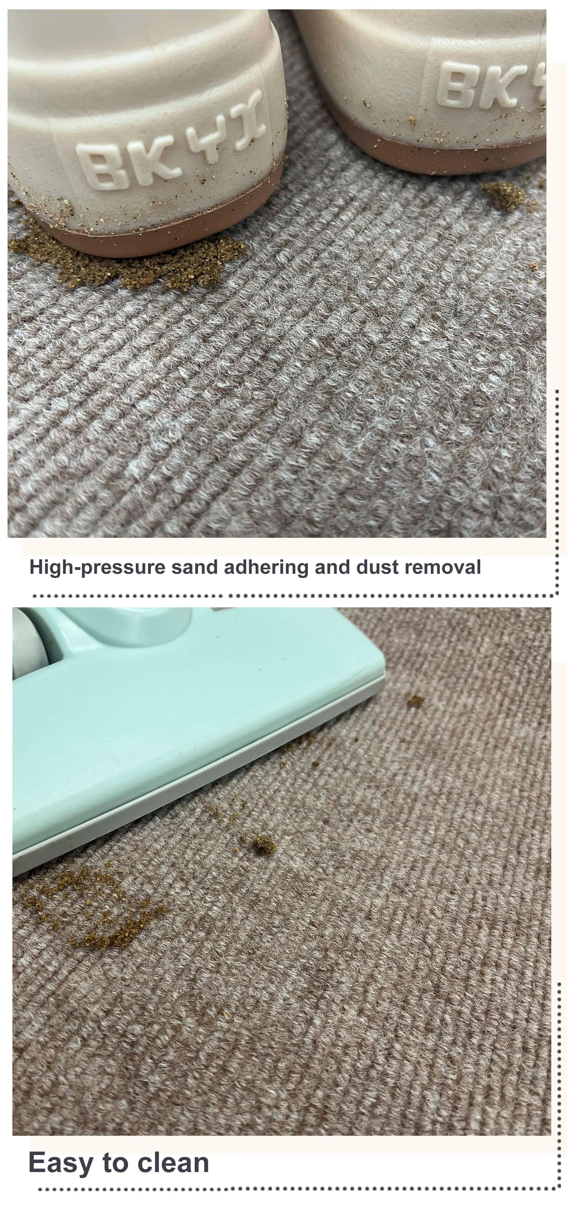 Polyester Nonwoven Non-Slip Waterproof Plain Rib Commercial Outdoor Use Exhibition Carpet with TPE Backing(图5)