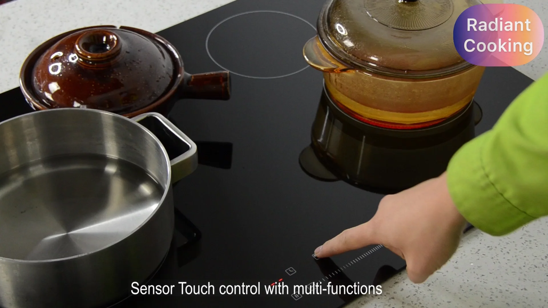 Builtin Electric Stove Top 4 Burners With 9 Power Levels For Simmer