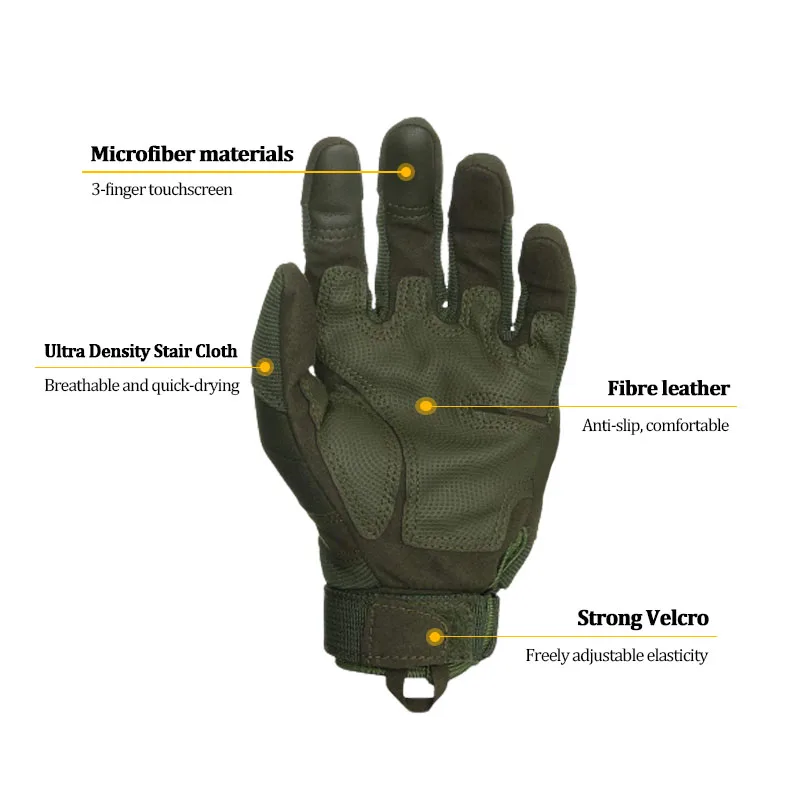New Style Outdoor Sport Workout motorcycle riding hunting Combat full Finger Tactical Gloves