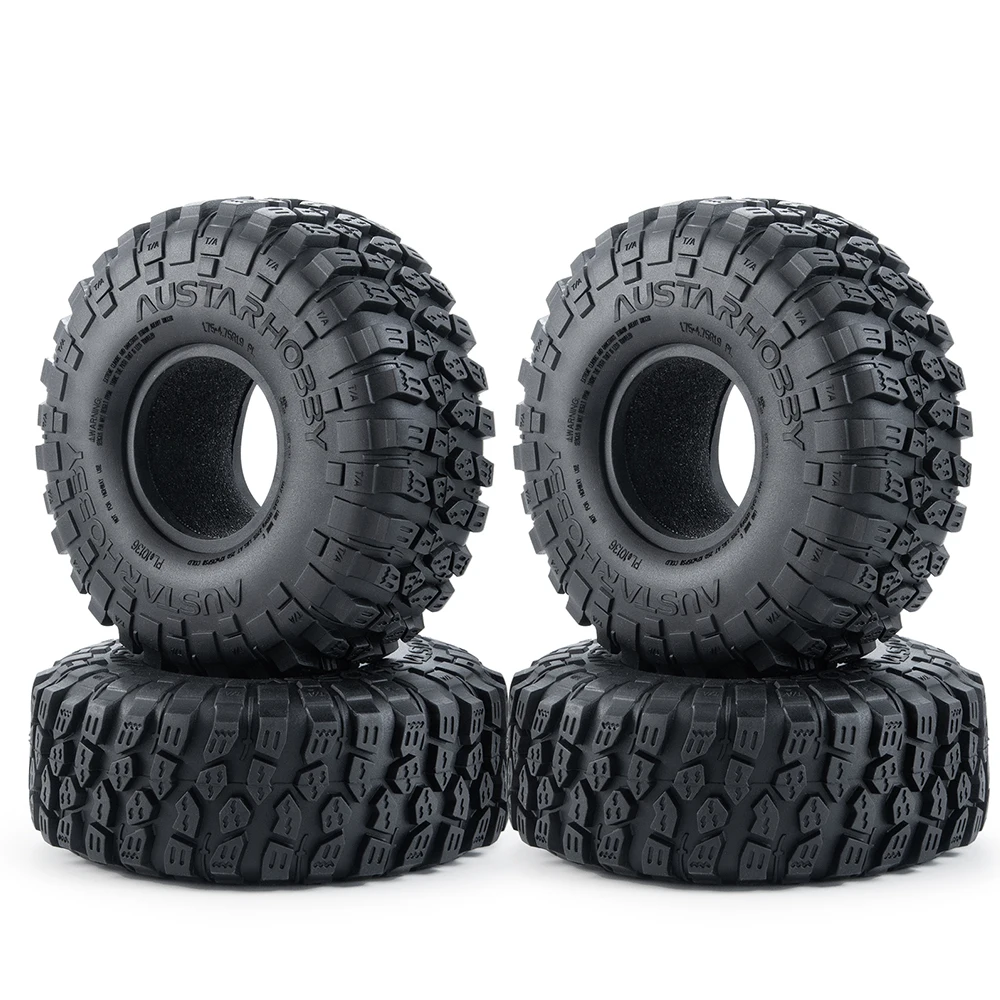 New 1.9 Inch 120mm Rubber Rocks Tyres Wheel Tires For 1/10 Axial