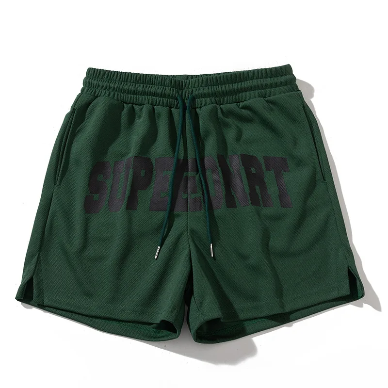 Grousshandel 100% Kotteng Sport Benotzerdefinéiert Oversize Drock Plus Size Summer Männer Casual Sweat Mesh Shorts344_voghion.com