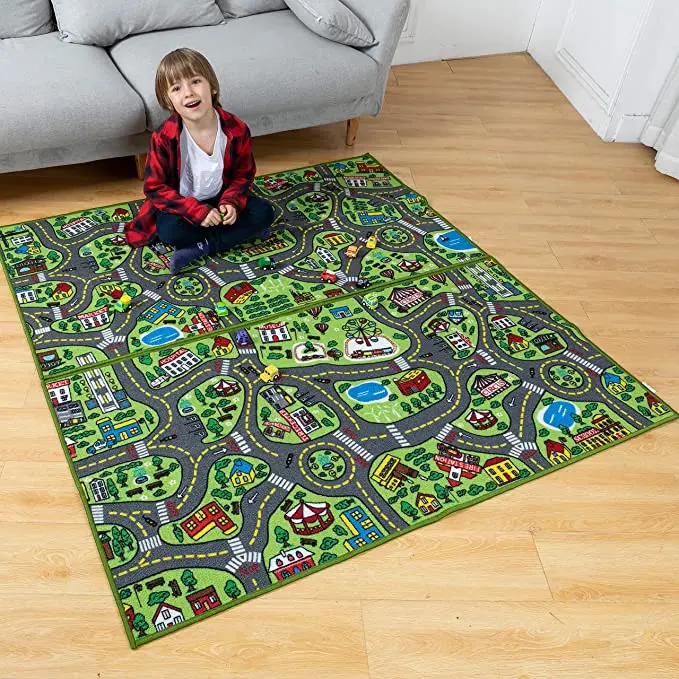 Floor Mat For Car City Play Mat Cheap Price Polyester Nylon Printed