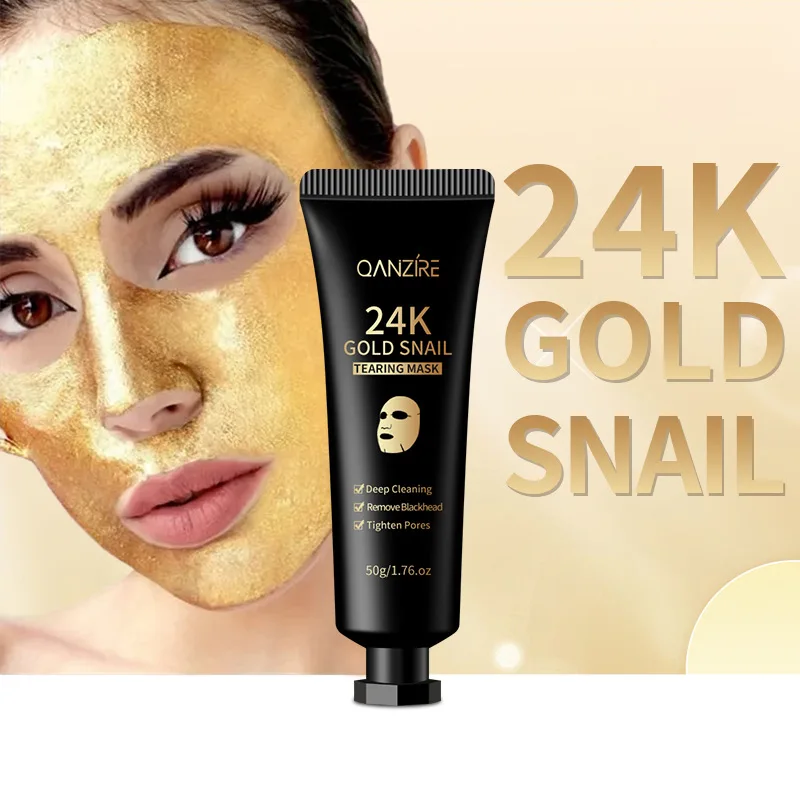 24k Gold Snail Tear Mask For Deep Cleaning & Pore Tightening - Oem