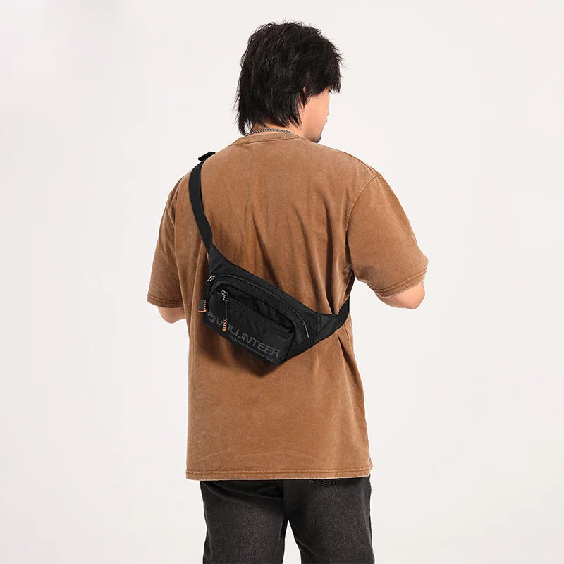 Adjustable Strap Outdoor Waterproof Camping Front Pouch Utility Waist Bag Chest Bags for Men