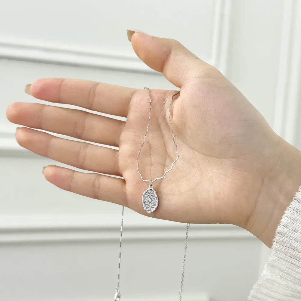 KAKODIY Charm Fine Jewelry 925 Sterling Silver Christmas Gift Chain 5A Zirconia Octagon Tag Pendant Necklace Gift detail 4
