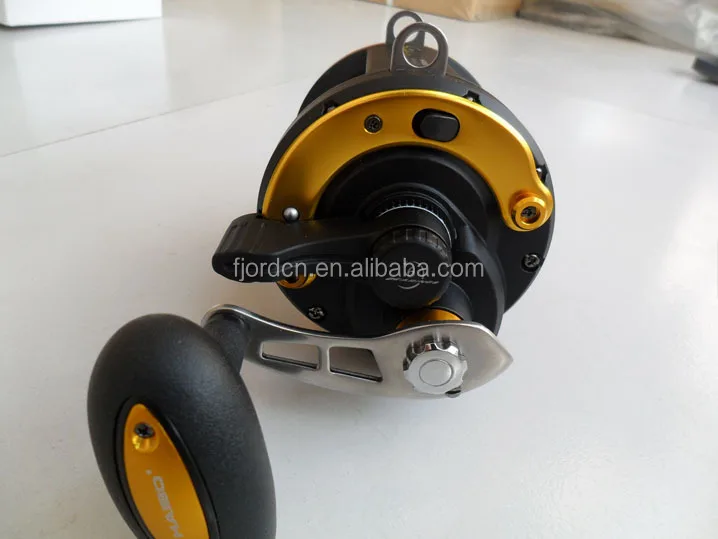 FJORD HAIBO 4.3:1 5+1 Stainless Steel Bearing Deep Sea Trolling Drum Fishing Reel Made with Plastic and Carbon Material