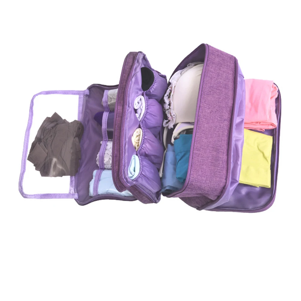 Portable Travel Underwear Bra Storage Bag Water Resistant Toiletry Bag Lingerie Socks