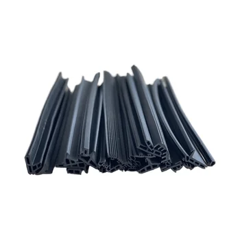 Custom EPDM & Silicone Window Door Seal Strip Windproof Flexible Glazing Rubber Gasket Processing Service-Cutting