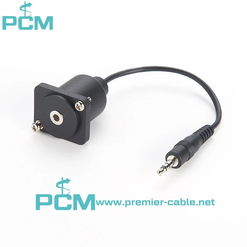 D Series Style Panel Mount 3.5 mm Audio Feed-thru Connector supplier