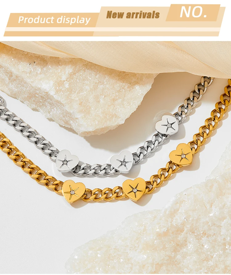 Water Proof Tarnish Free 18k Gold Plated Cuban Chain Bracelet Bangle