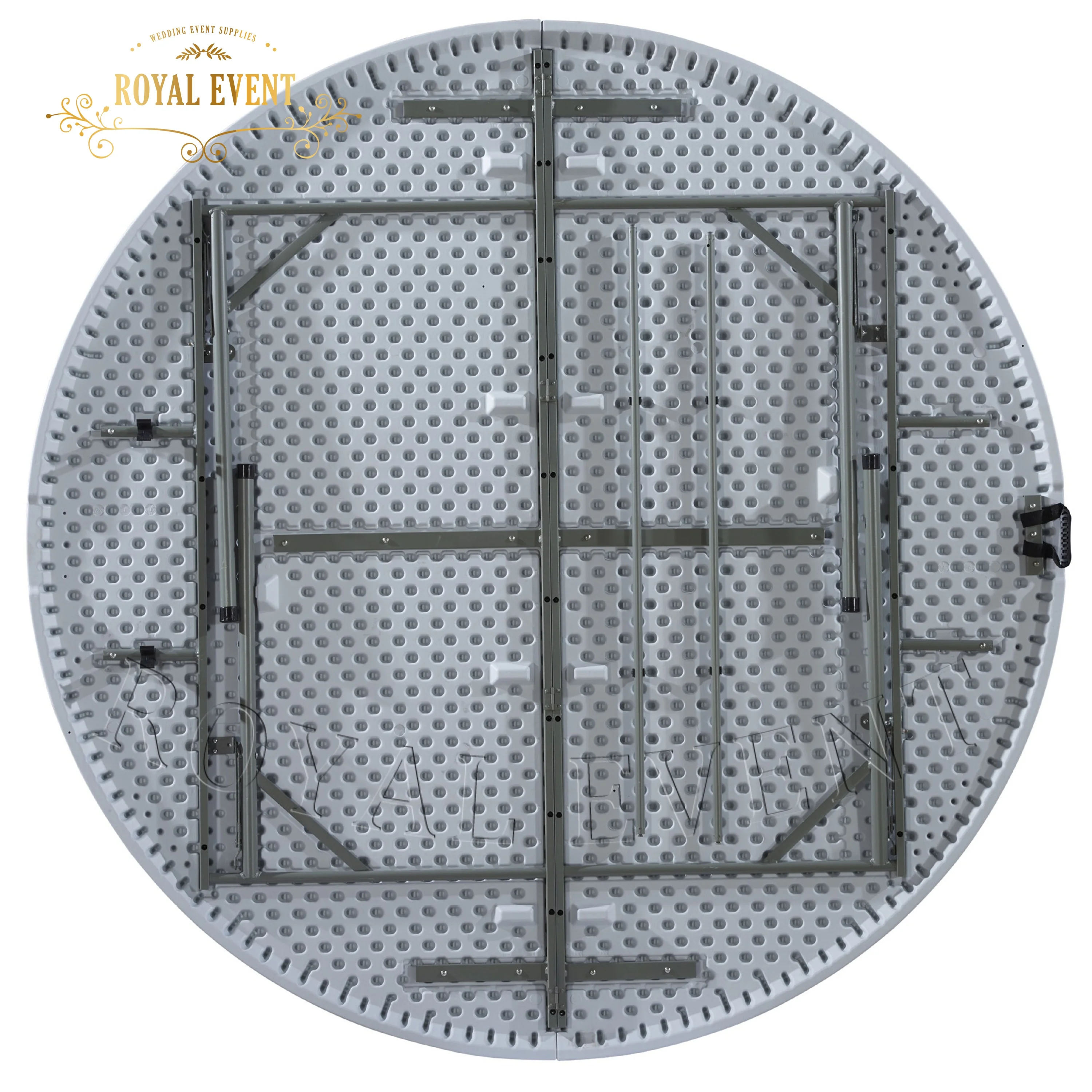 Latest Design Party White Dining Plastic Round Folding Tables for Outdoor Banquet