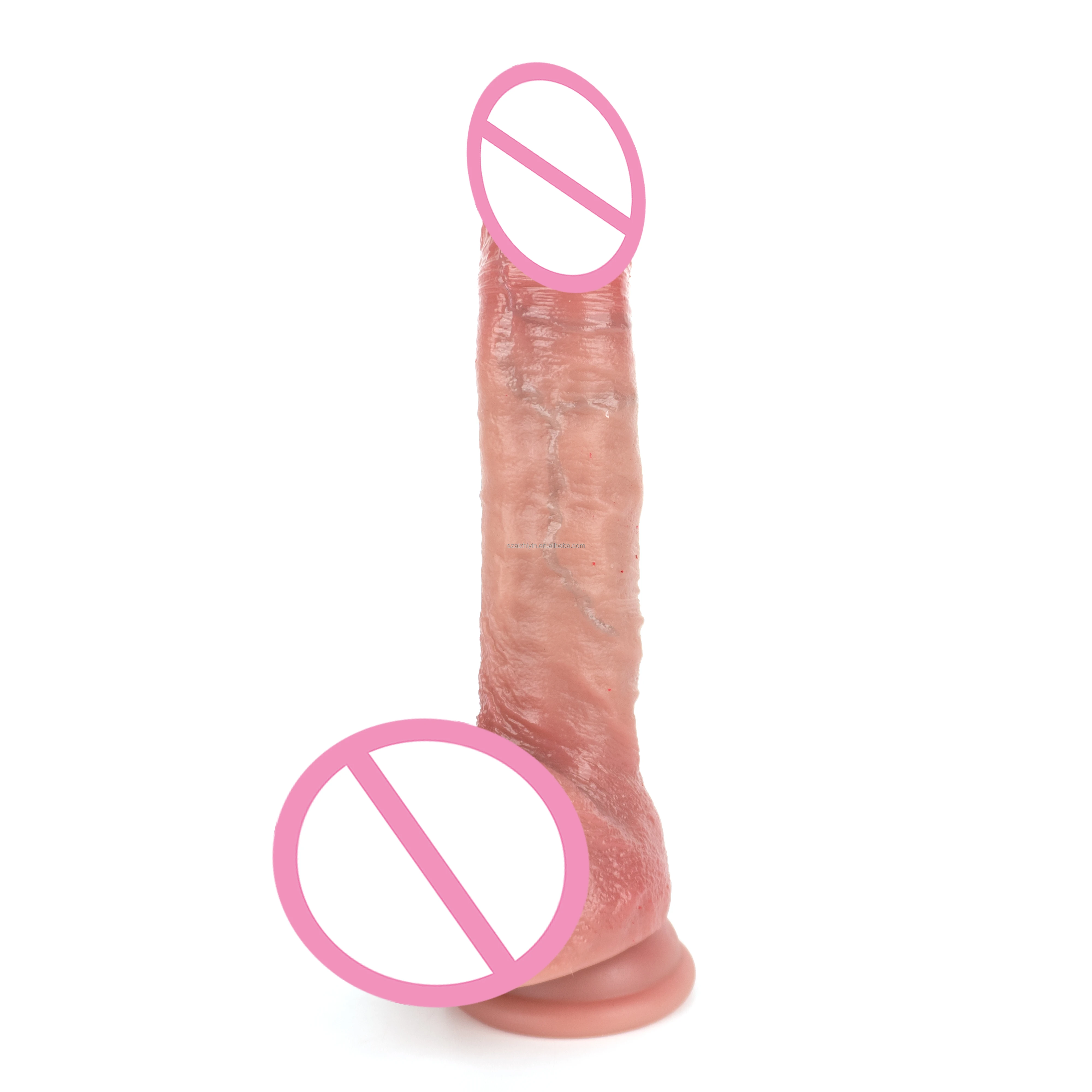 Realistic Silicone Dildo Vibrator 360 Rotating Heating with Strong Suction Cup Remote Control Thrusting Sex Toy for Adults
