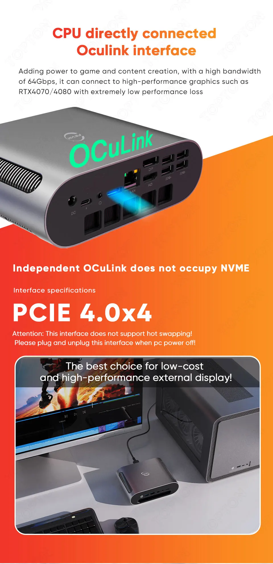 FEVM FA880 PRO - AMD Ryzen 7 8840HS Mini PC for Gaming