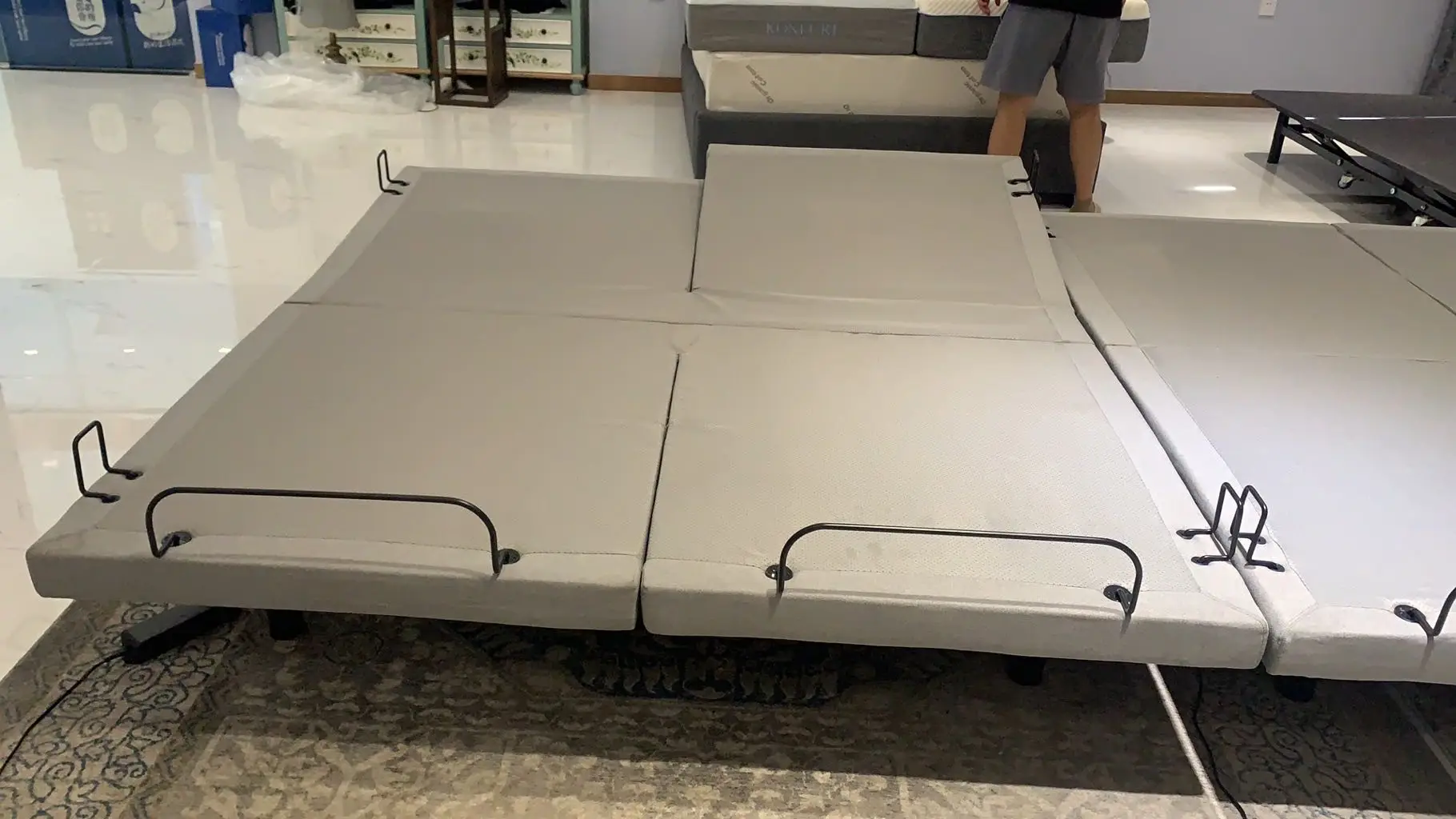 Upper Flex Dual Head And Foot Movement Split King Multifunctional Electric Adjustable Bed Frame