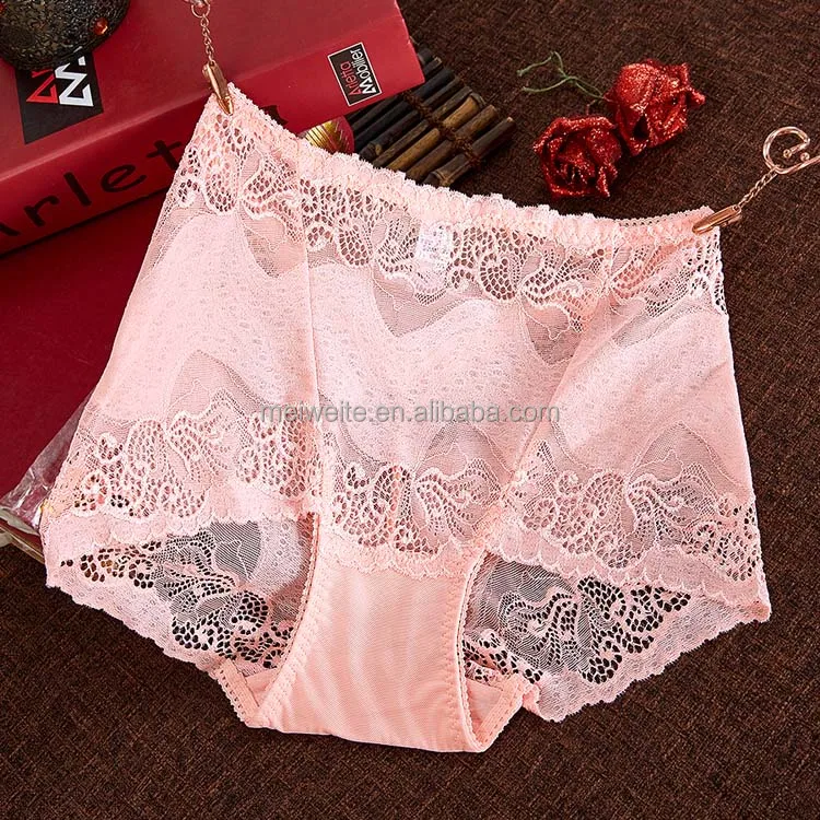 Women Sexy Lady Breathable High Waist Seamless Underwear With Hollow
