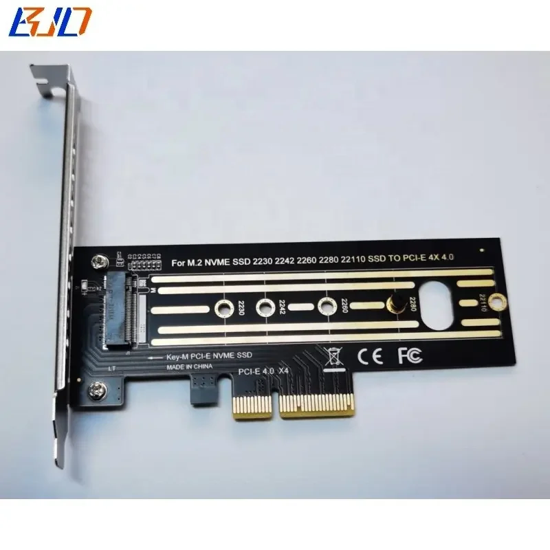 Grosir Pabrik PCI-E 4X PCIE X4 ke NGFF m-key 22110 2280 2260  2242 2230 M2 NVME SSD konverter kartu adaptor