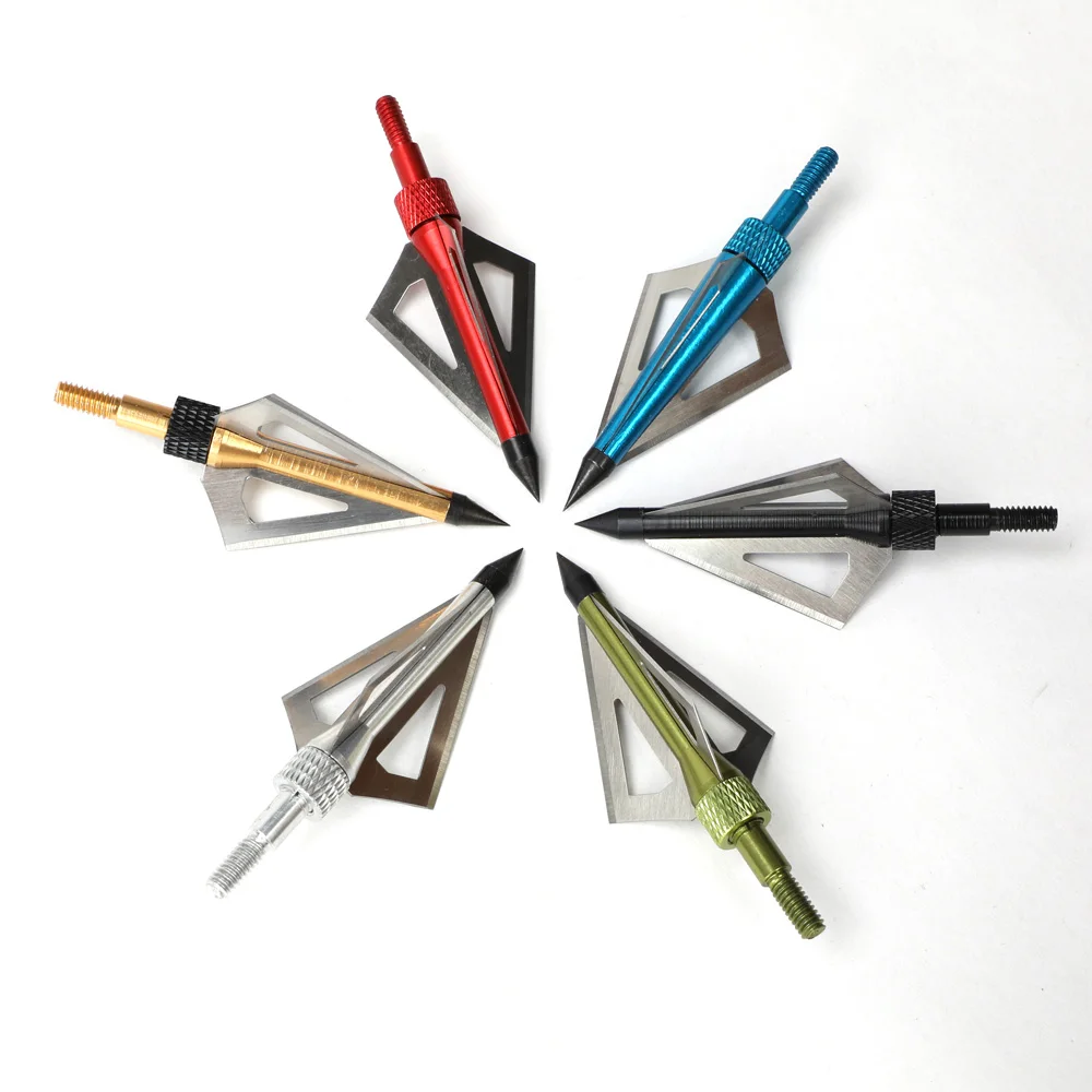 Wholesale Hunting Archery Arrow X3 3 Fixed Blades 100 Grain Broadheads Arrow Head Compound Bow Shooting