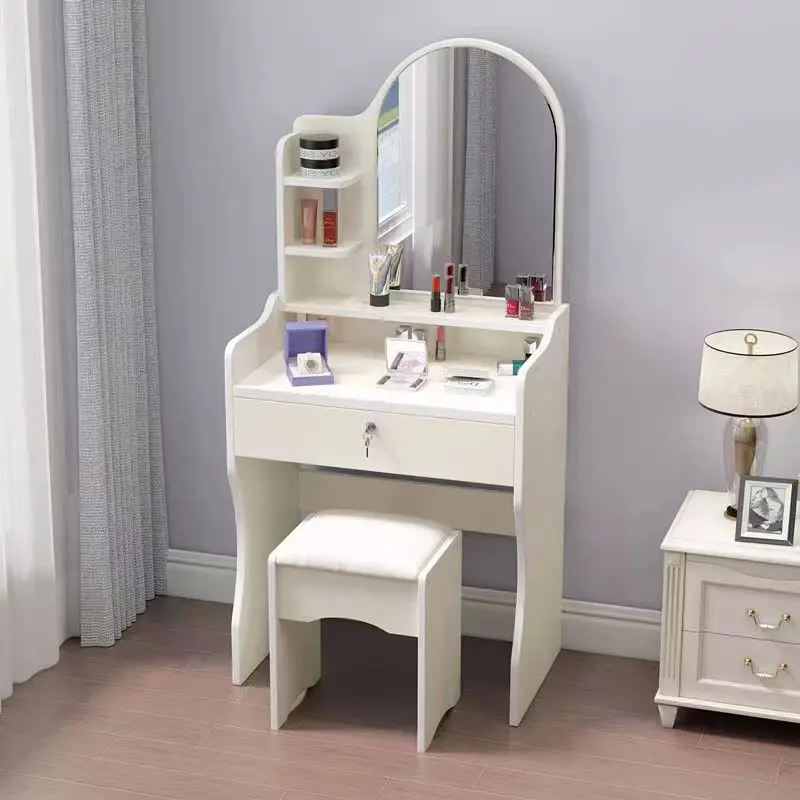 Dressing Table Designs Makeup Vanity Table Set With Mirror For Bedroom ...