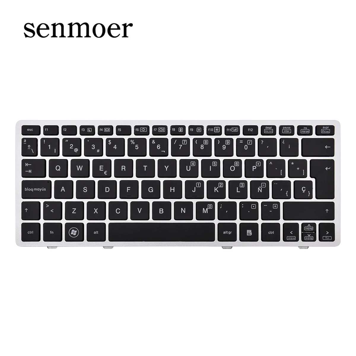 SP Layout Good Quality  Keyboard for HP Elitebook 2560P 2570P with Sliver Frame