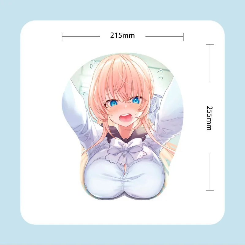 Low MOQ Custom Exclusive Anime Boob 3d Custom Printed Characters Big Chest Mousepads Mouse Pad with Boobs