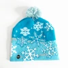 Bule With white snowflakes