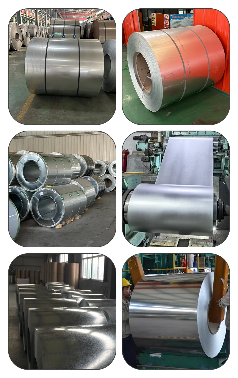 Hot Dipped Galvanized Steel Coil Zinc Coated 0.12-4mm Thickness  Cutting Supplier for Roofing Building Direct