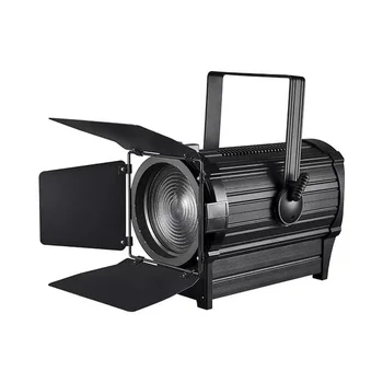 300W LED Fresnel Spotlight Theater Studio RGBW Stage Lighting Warm White Follow Spot Lights Auto Zoom DMX Adjusted Fresnel