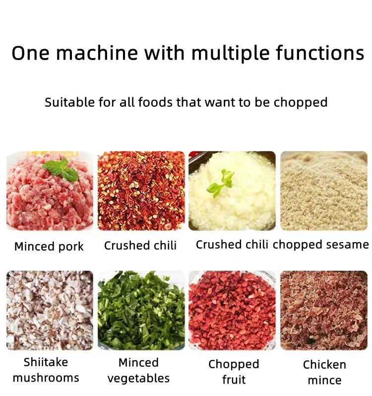 Vegetable Meat Grinder Spice Grinder 4L Good Quality Food Cutter Stainless Steel Food Chopper - Image 4