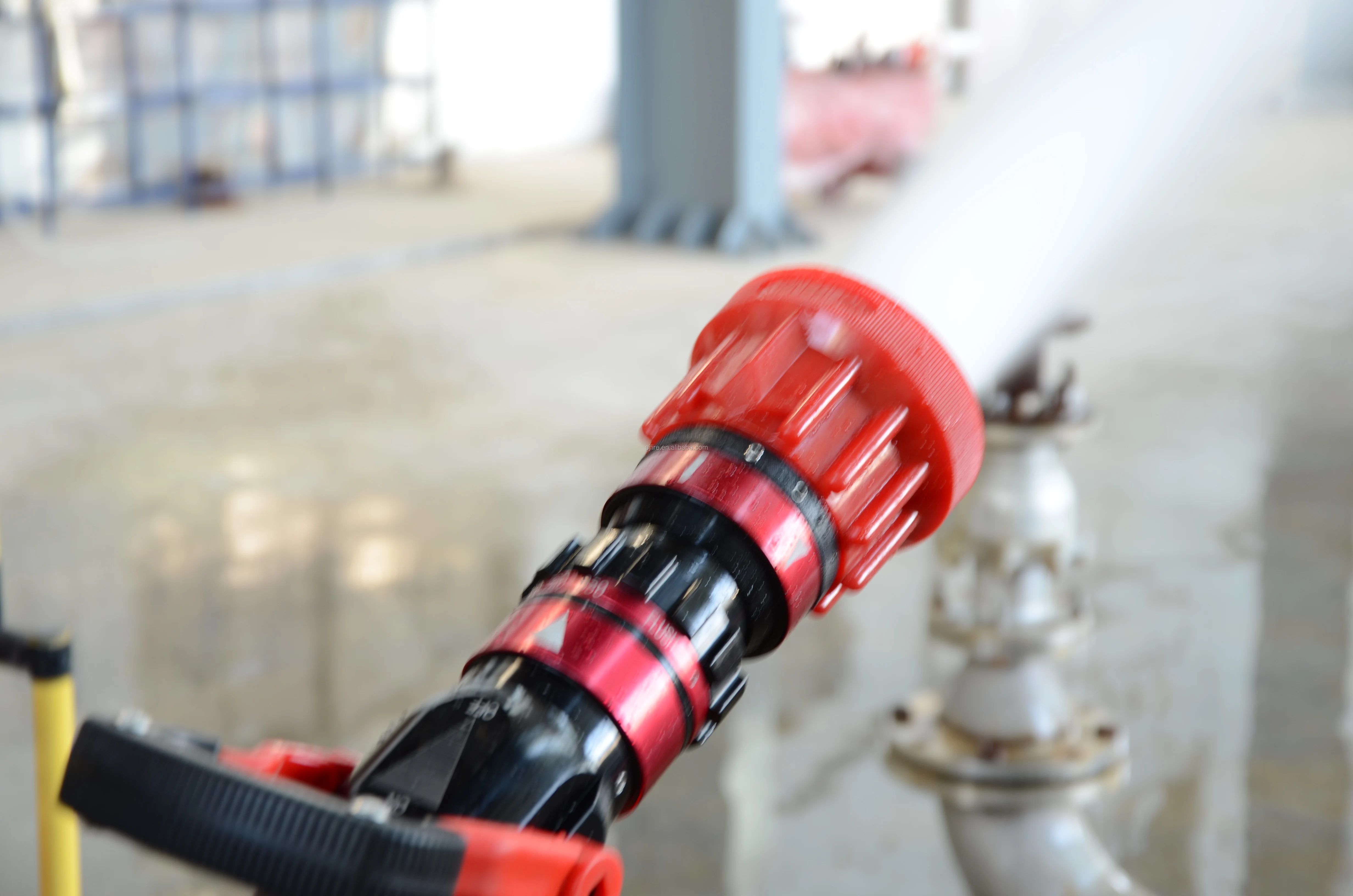 High Quality Red Colour Selectable Flow Pistol Grip Jet Spray Fire Hose Nozzle