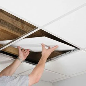3d PVC False Panels Ceiling Planks Outdoor Material Design Hall Fire Rated Tiles Interior Cladding Board Patio Balcony Suspended