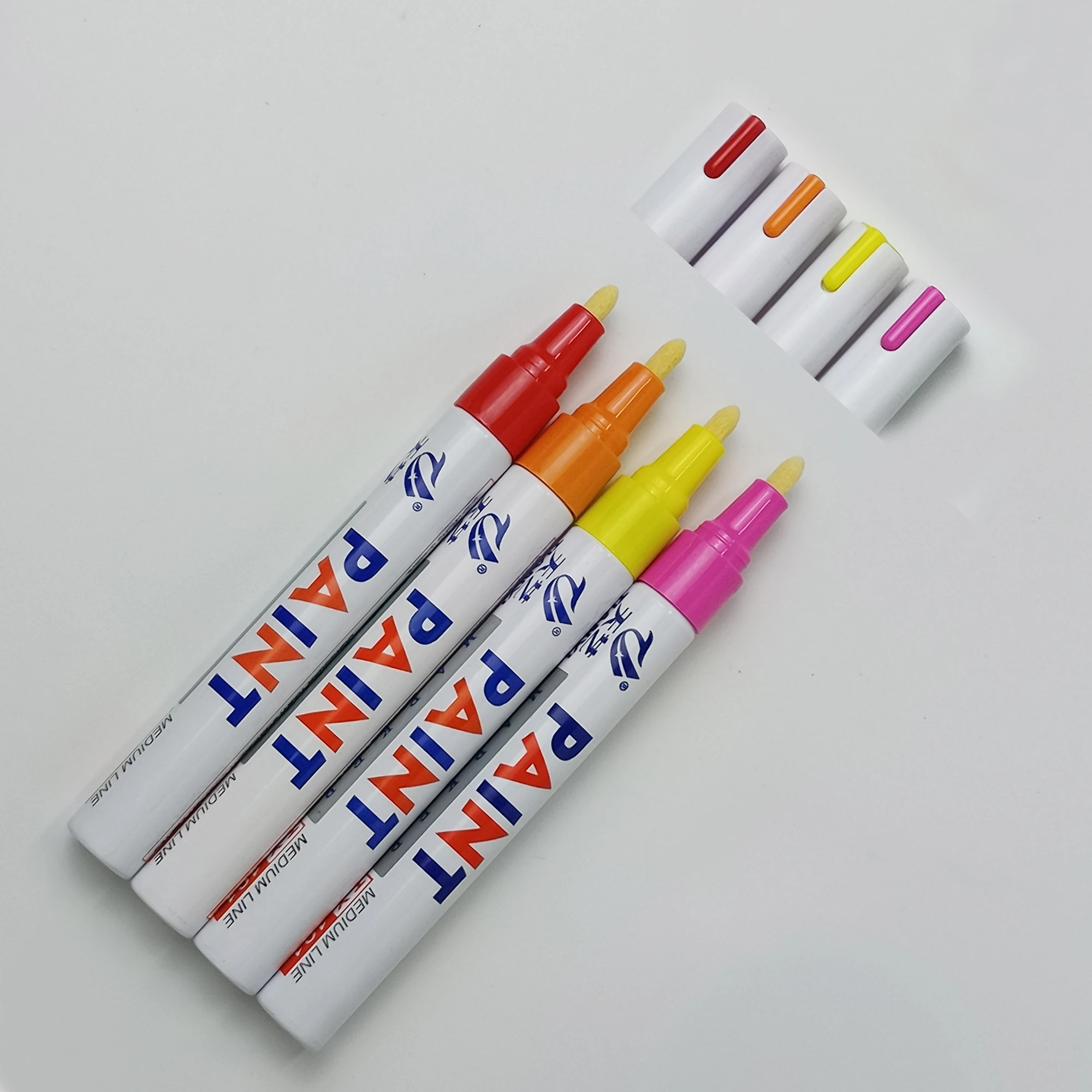 Permanent Oil Based Paint Markers Medium Tip Quick Dry Waterproof  Marker for Metal Wood Plastic Rock Painting Stone