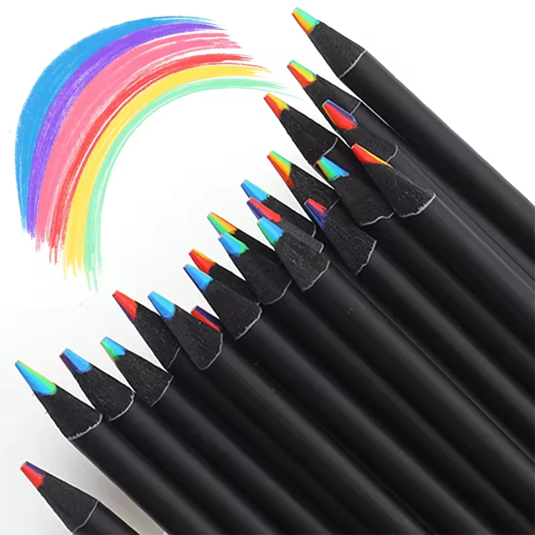 8 шт смешанных цветов с двумя стрелами радуги цветных карандашей разноцветные карандаши для рисования раскраски эскизов