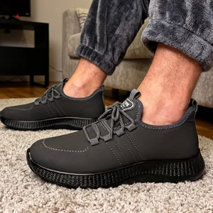 Popular Commuting Men Shoes Versatile Casual Breathable Adjustable Lace-Up Slip-Resistant Soft Shoes Durable Urban Walking Shoes