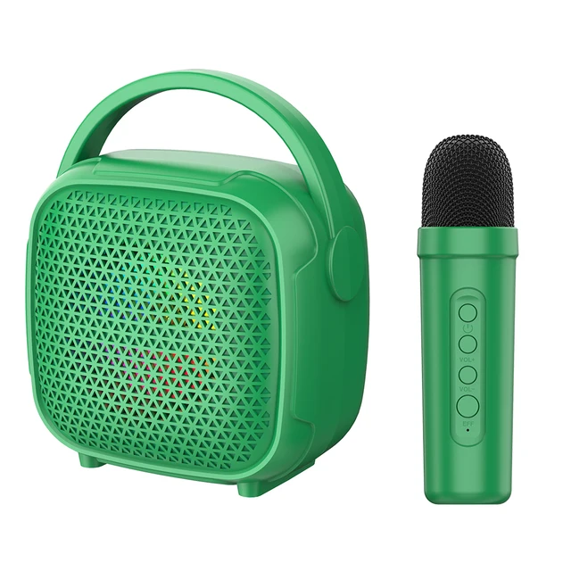 Sing-e ZQS1343W Portable Wireless Outdoor Speaker RGB FM Radio 3 Inch Karaoke Microphone Battery Home Theatre Factory Price
