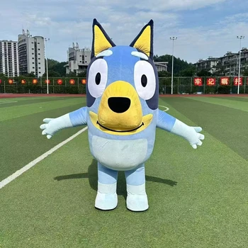 Hot Selling Inflatable Bingo dog Mascot Character Animal Dog Cosplay Mascot Costume Dog Cartoon Mascot Costume For Adult