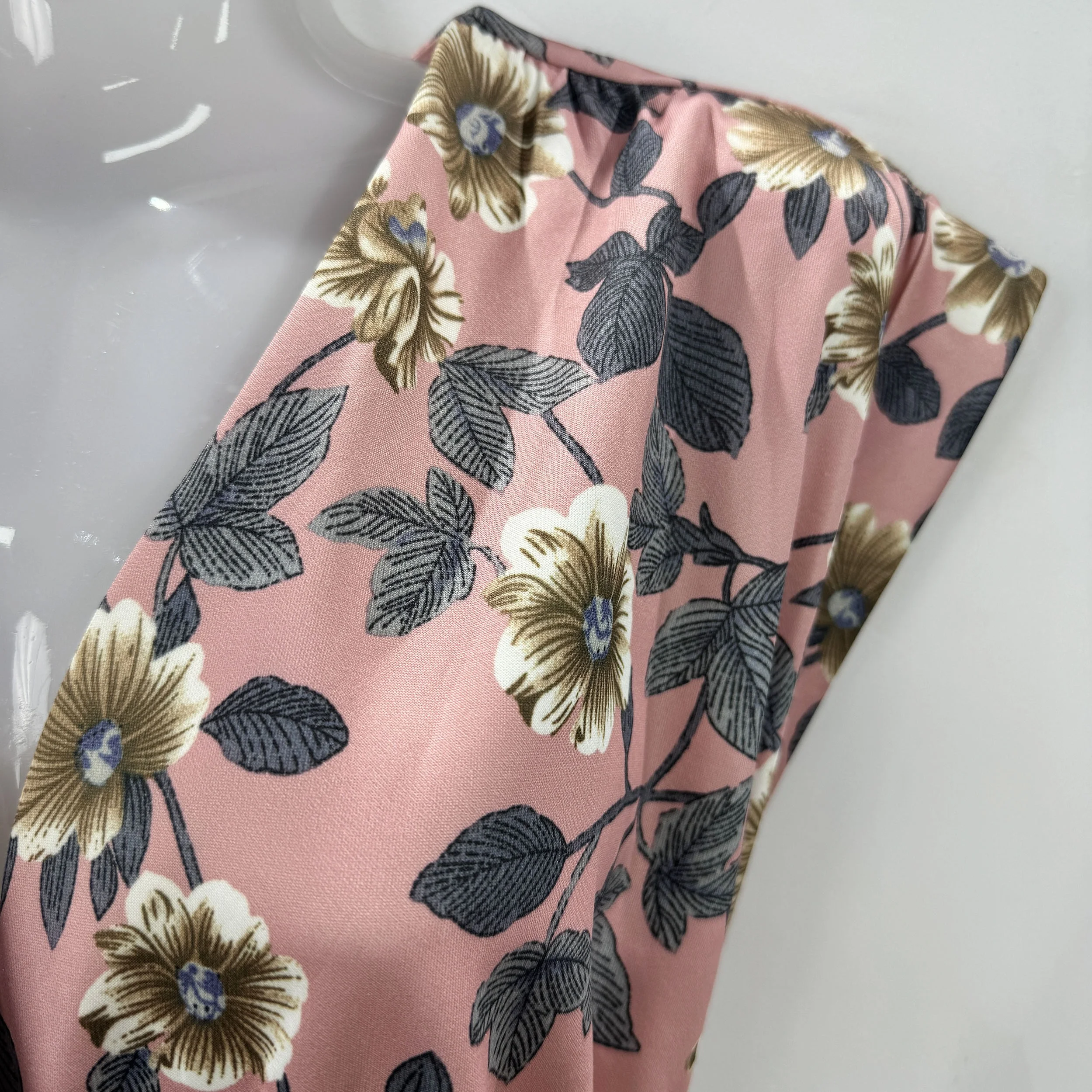 For Zimmermann Style Midi-Length Evening Dresses Elegant Simple Luncheon Dresses Vintage Exquisite Printing Natural Eco-Friendly