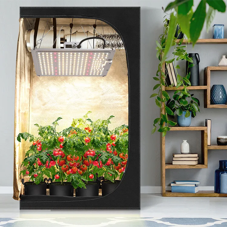 Толық спектрлі өсімдіктерді өсіру үшін LED кванттық пластиналы шам, тұқым себу, вегетация, гүлдеу және жинау кезеңдерінде өсімдіктердің оптималды өсуі үшін, IP65 дәрежесі