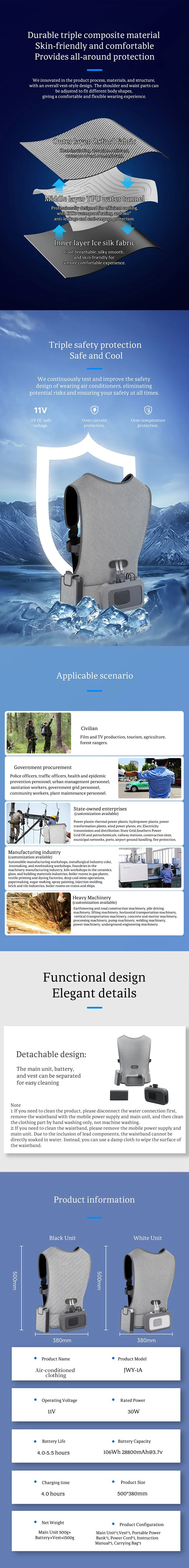 Motorcycle Biker Sport Air Conditioned Refrigeration Personal Battery