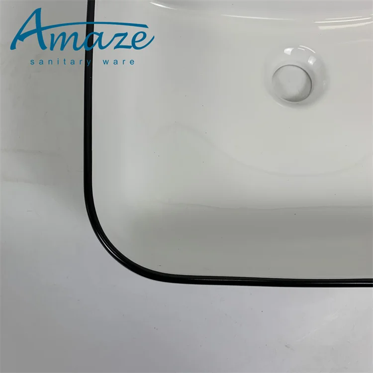 High quality artificial stone bathroom vanity sink counter top washbasin sanitary ware ceramic art basin manufacture