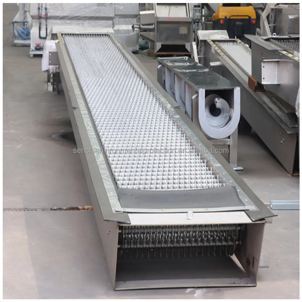 Senchi Footprint Auto Inclined Automatic Drum Screen with Gearbox Stainless Steel 1 Year Warranty for Wastewater Treatment