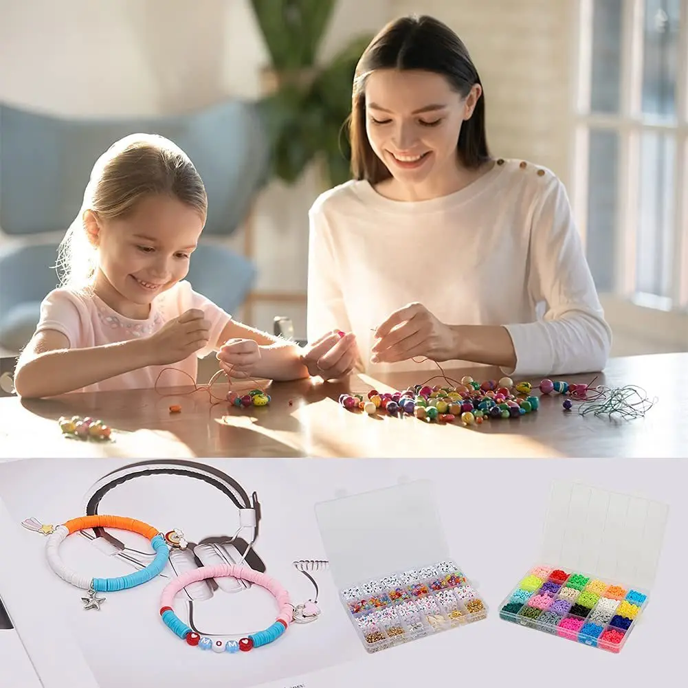 bracelet making kit, make your own bracelet kit, letterbox craft kit, for  girls | eBay