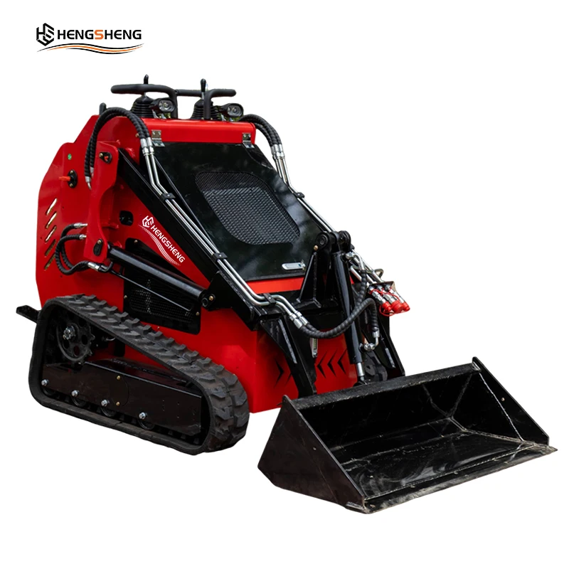 CE/EU/EPA Free Shipping HS382T Skid Steer Loader Diesel Kubota Engine 930Kg Weight 0.3Ton Load Capacity Manure Spreading