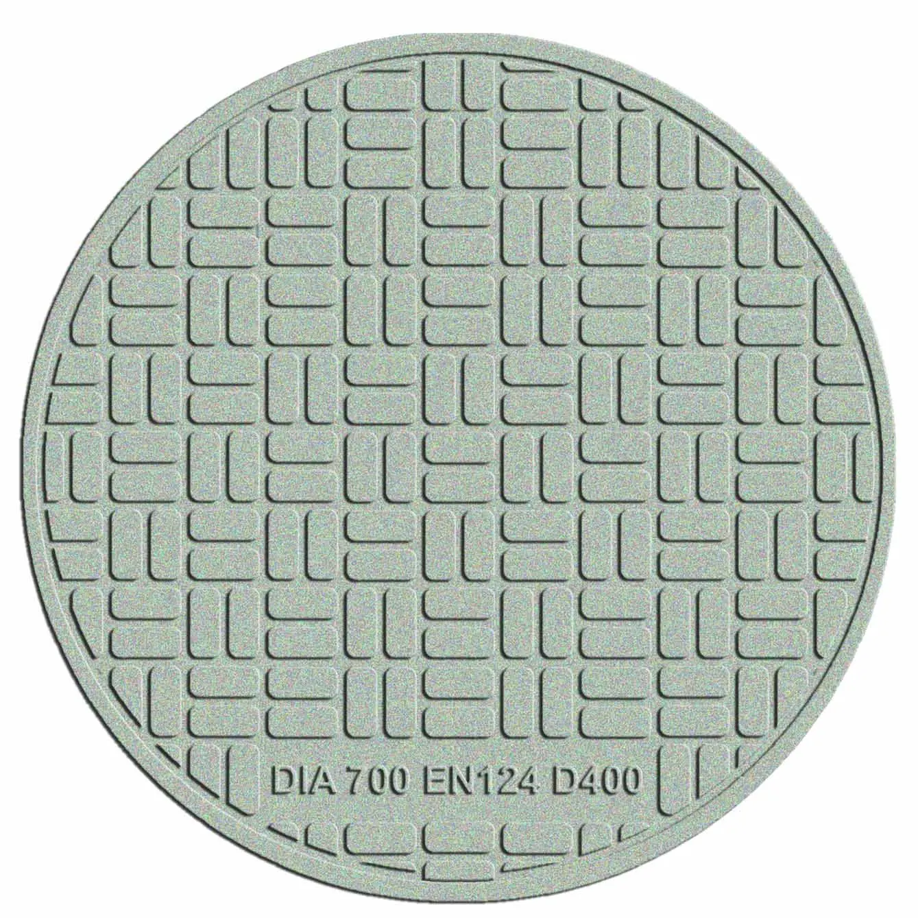 FRP Manhole Cover and Frame Round Septic Tank Lid Resin Sewer Cover