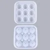 9 football-shaped ice cubes in original colors