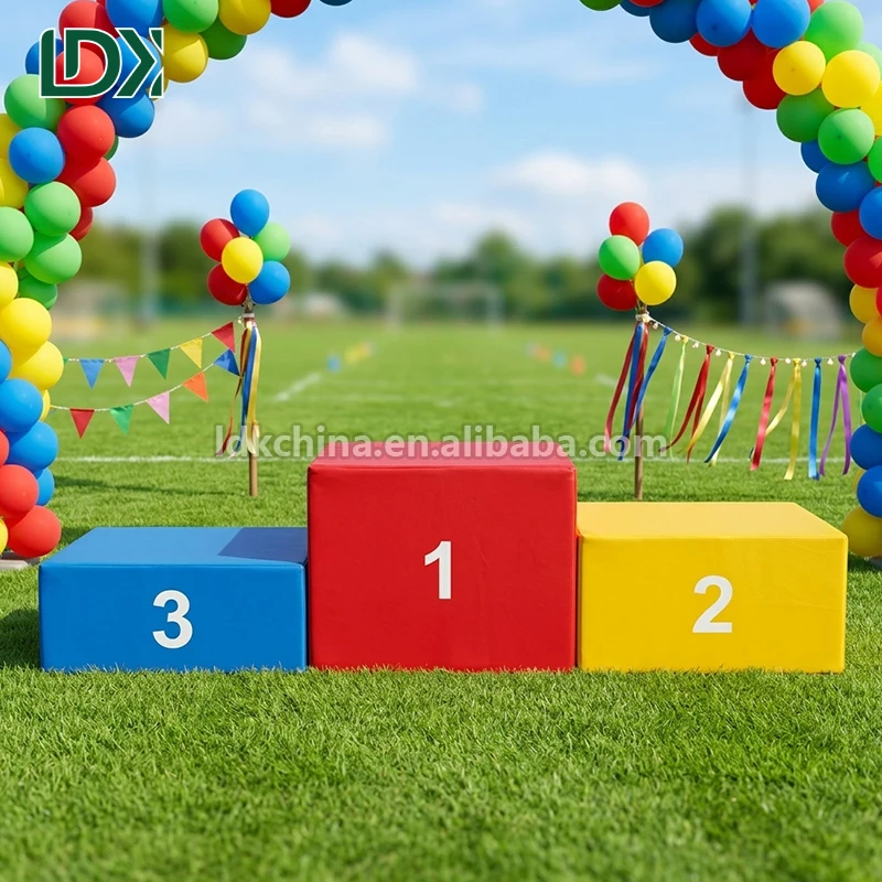 LDK Customized Colchonetas De Gimnasia Kids Gymnastics Equipment Mat Soft Podium Foam Mat