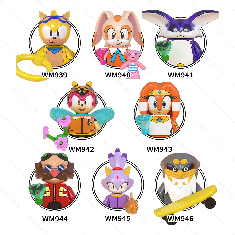 WM6086 WM6087 WM6088 Original Factory Price High Quality Cartoon Amy Rose  Shadow Bee Eggman Polar Bear Building Blocks Kids Toys| Alibaba.com